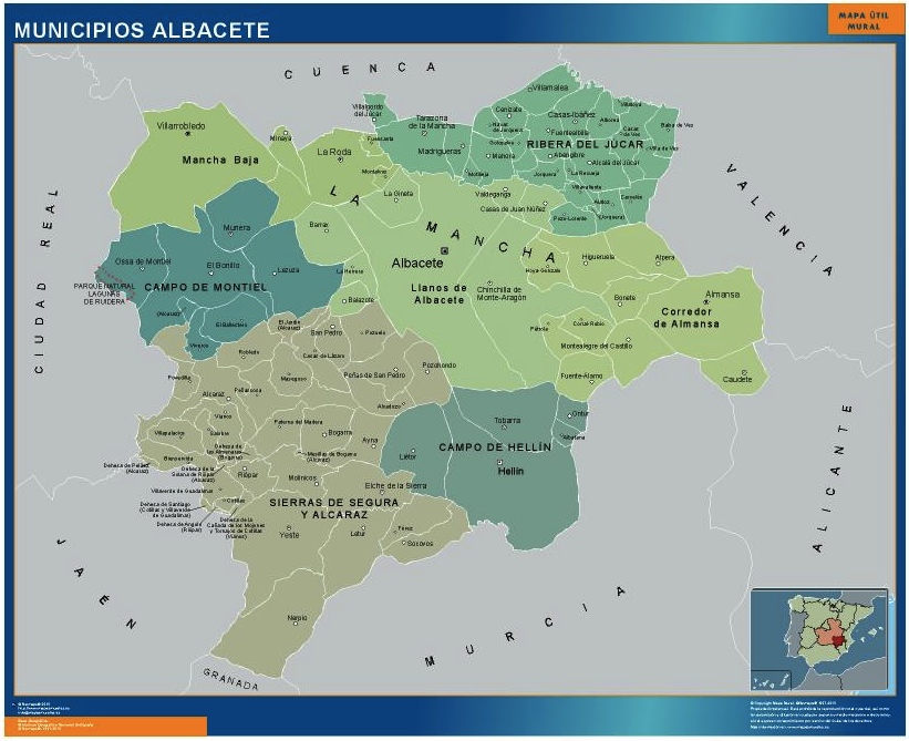 Mapa albacete municipios