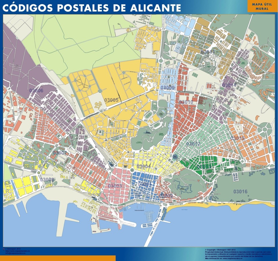 Alicante Códigos Postales