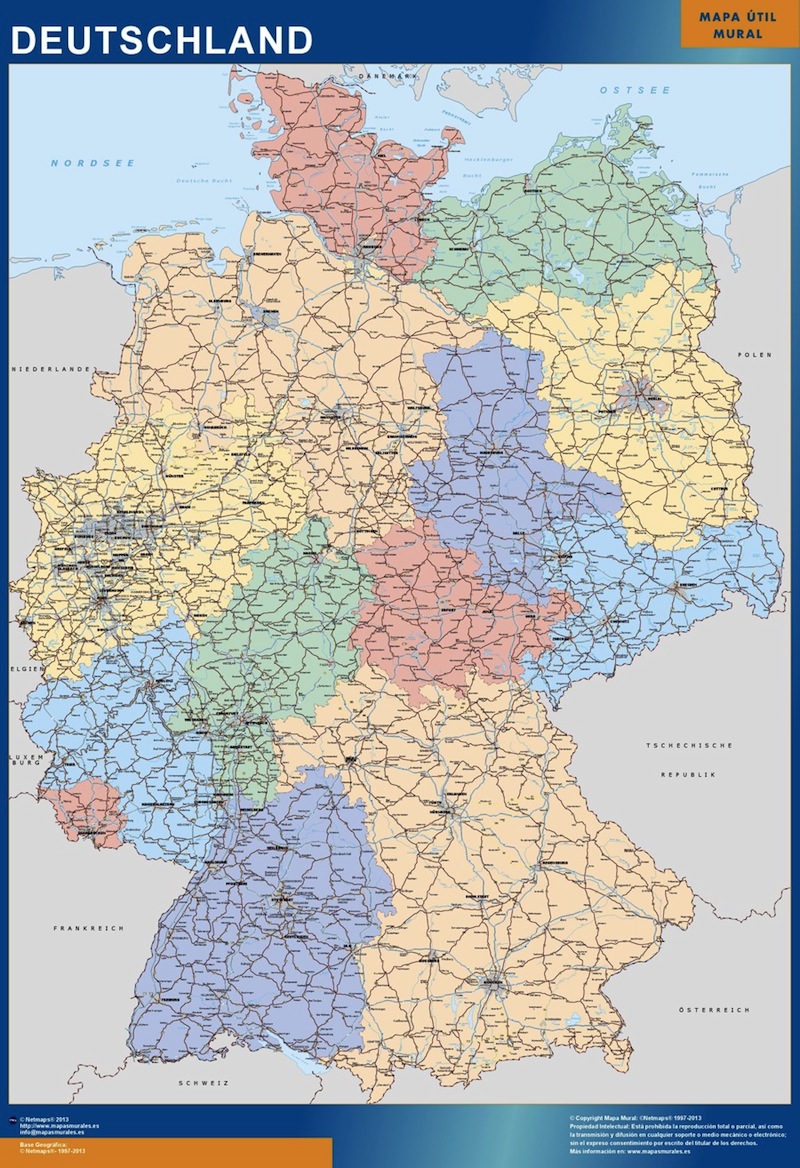 Mapas de Alemania