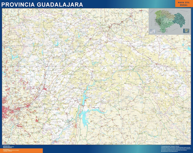 mapa provincia guadalajara