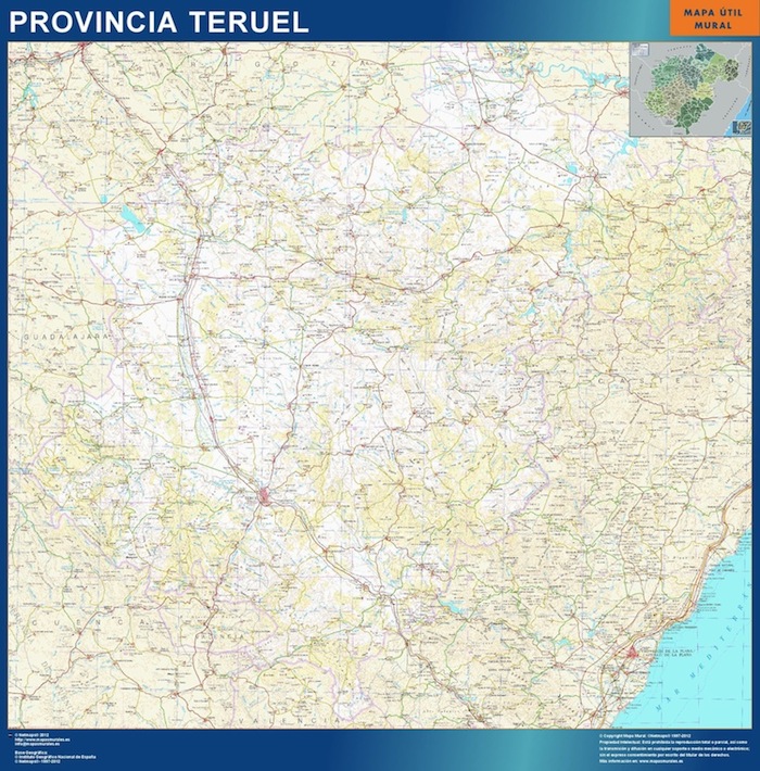 mapa provincia teruel