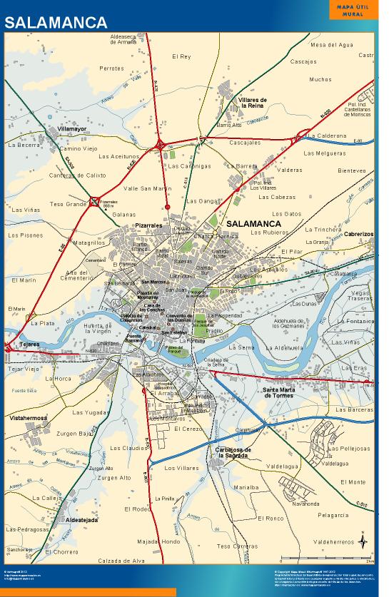 mapa Salamanca accesos