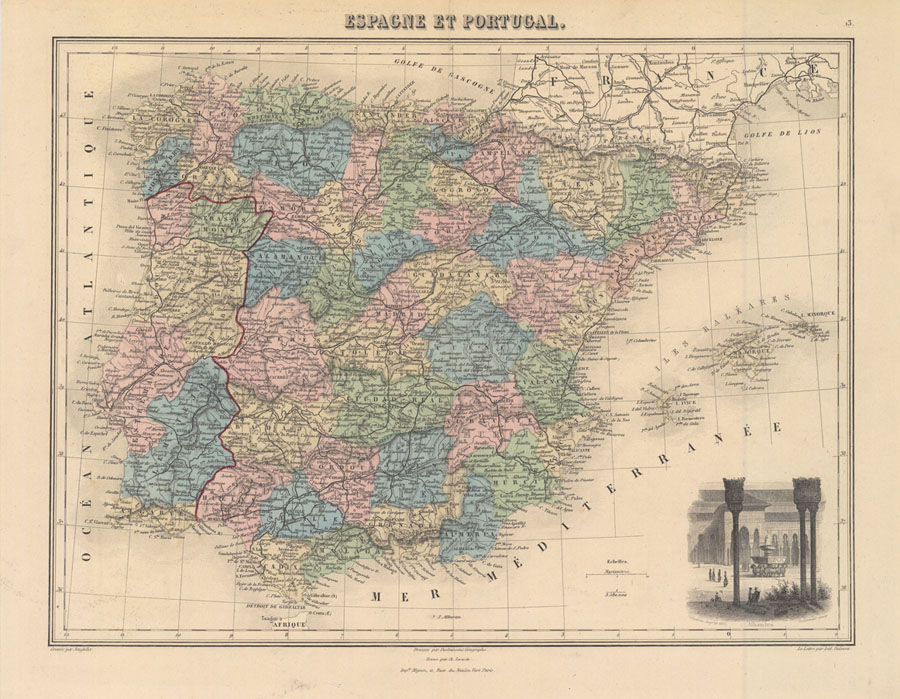 Mapa España 1891