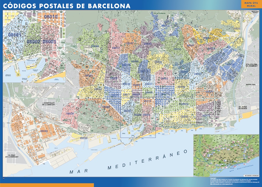 codigos postales barcelona