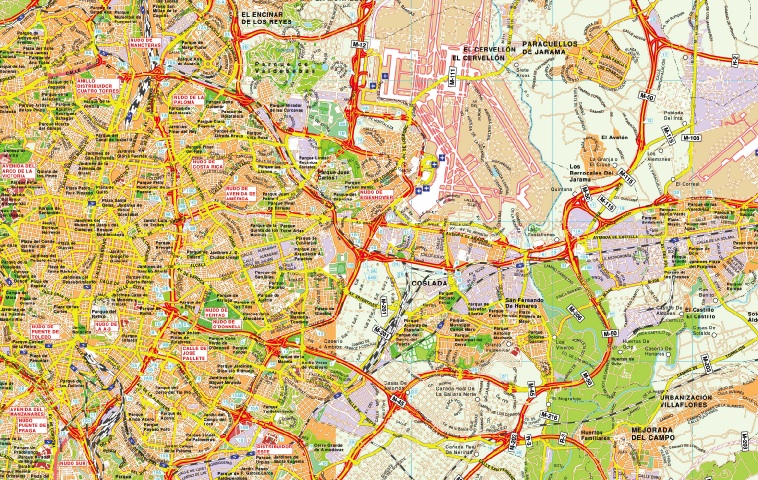 mapa gran area madrid