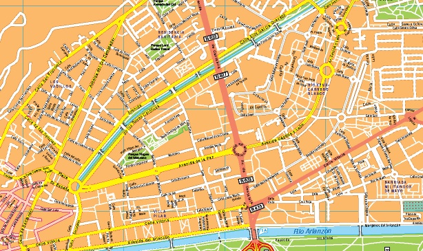 mapa centro burgos
