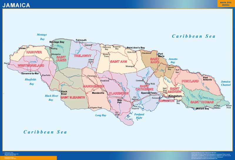 jamaica mapa