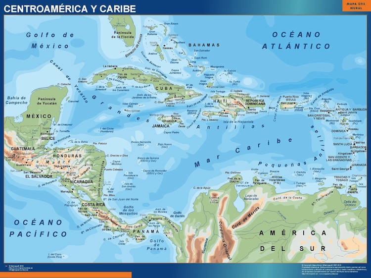 mapa Centro America