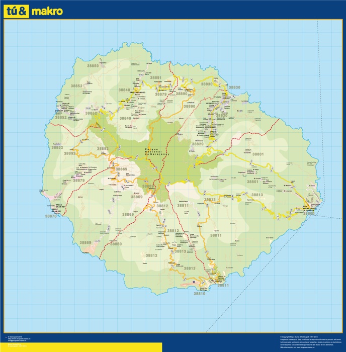 mapa Gomera