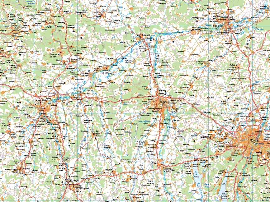 mapa alemania sur