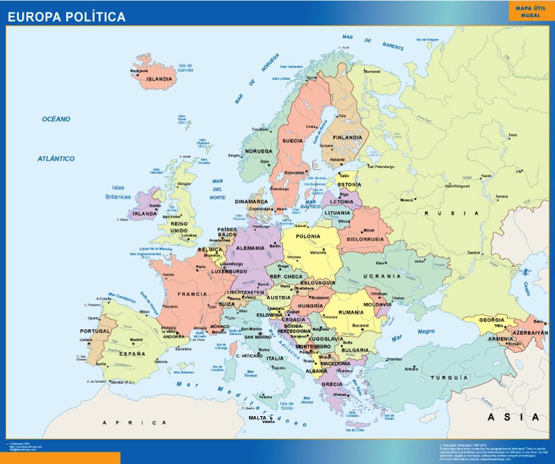 mapa europa politica