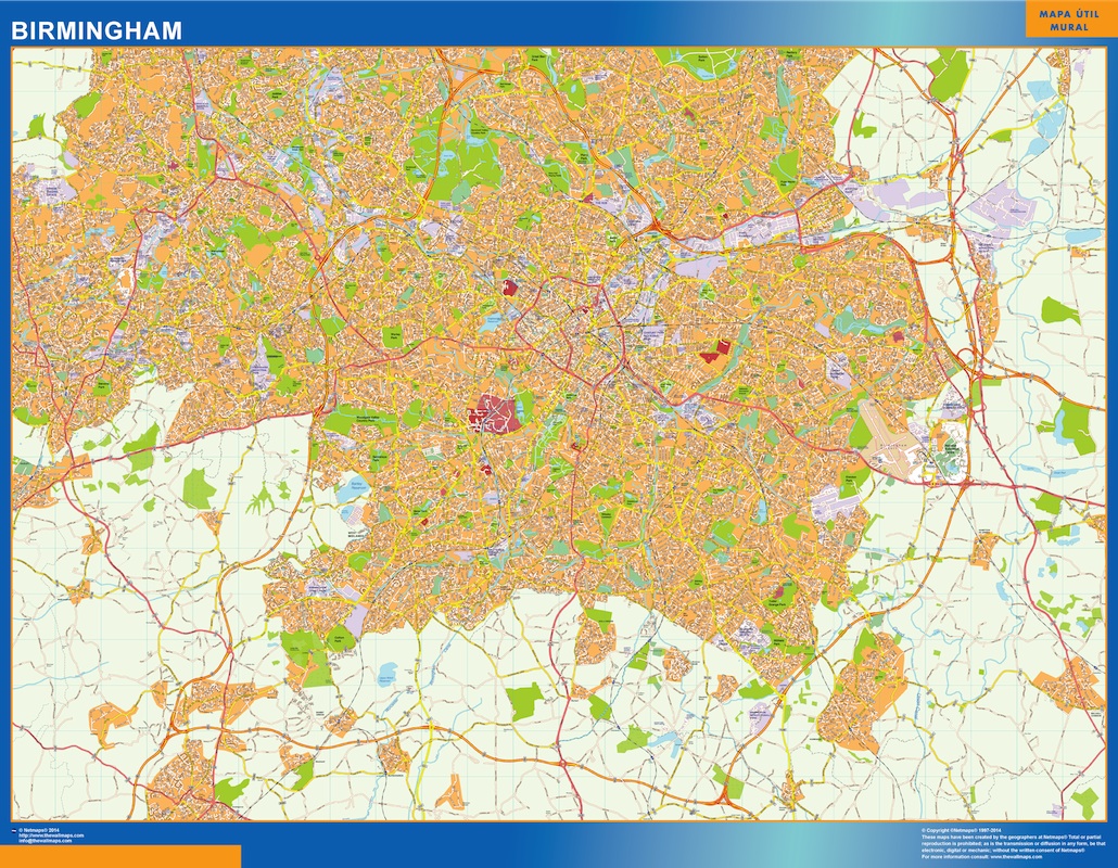 Mapa Birmingham