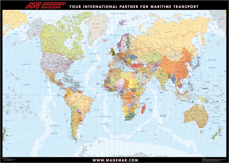 Mapa mundo promocional