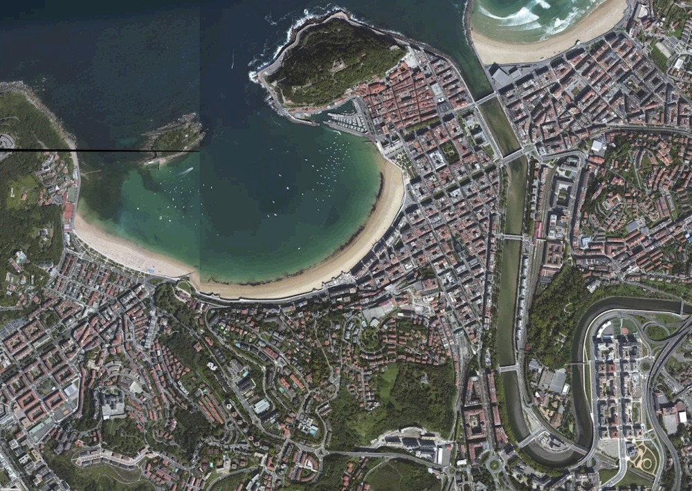 San Sebastian Foto Satelite