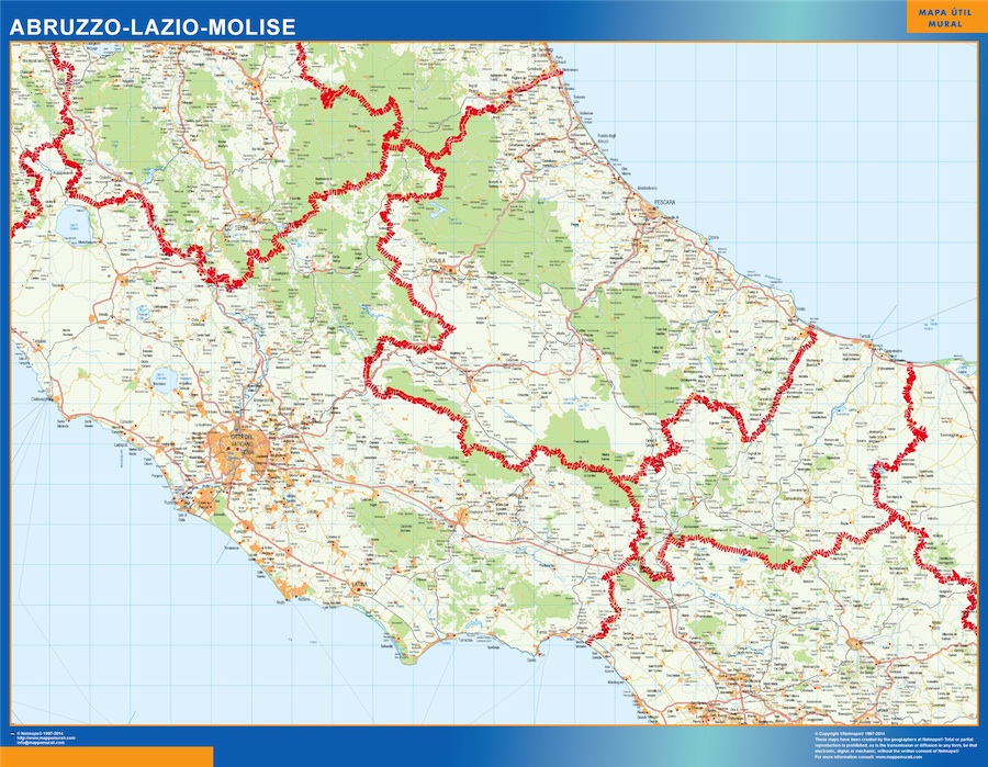 Mapa Abruzzo