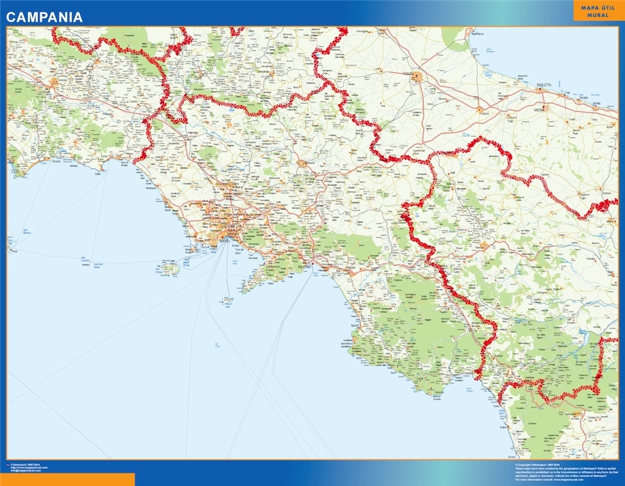 Mapa Campania