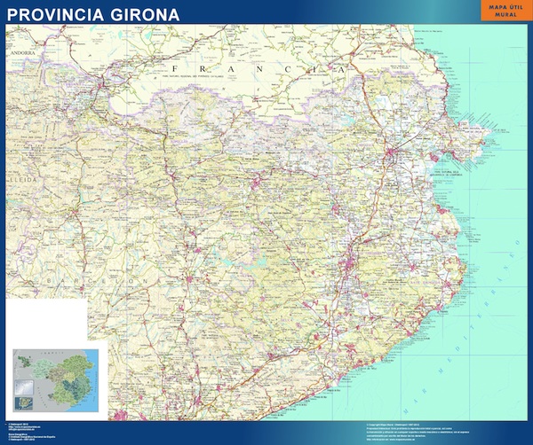 Mapa Provincia Girona