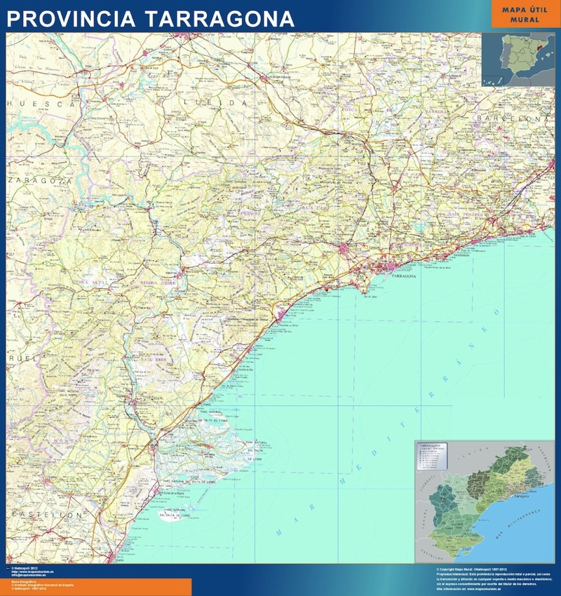 Mapa Provincia Tarragona