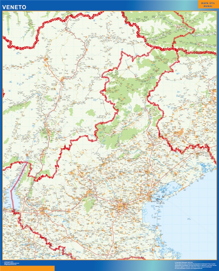 Mapa Veneto