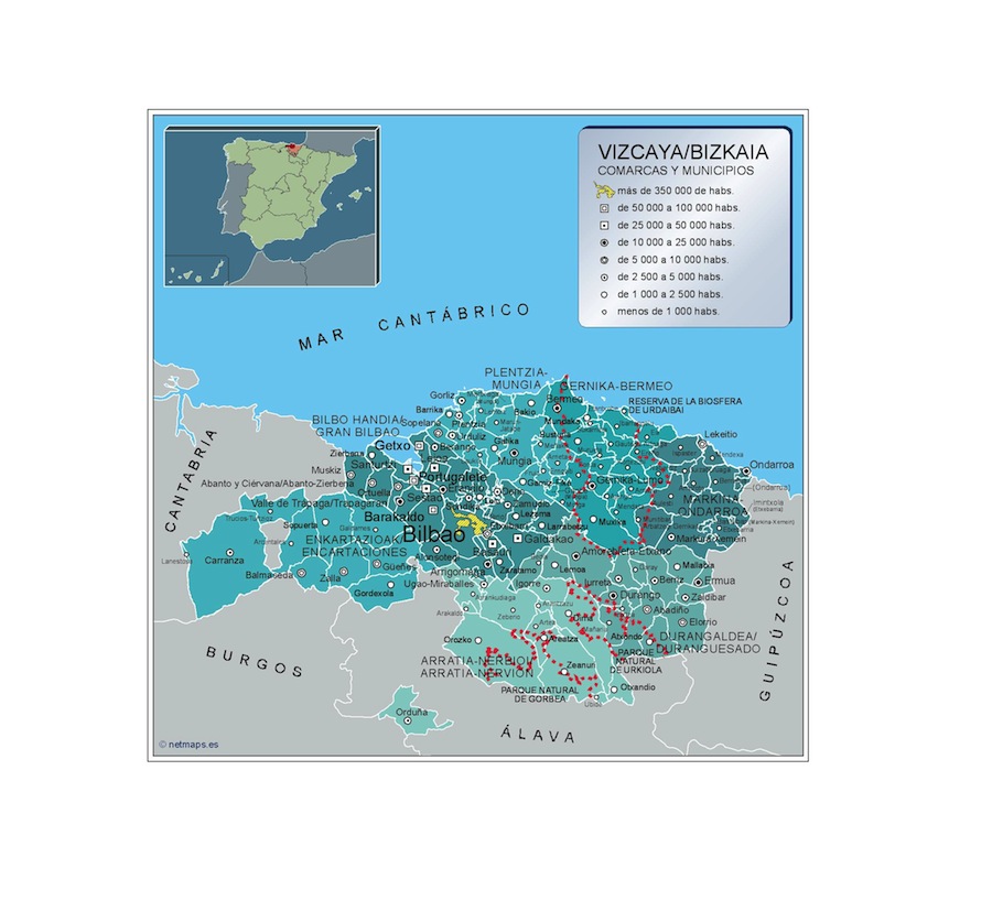 Mapa Municipios Vizcaya