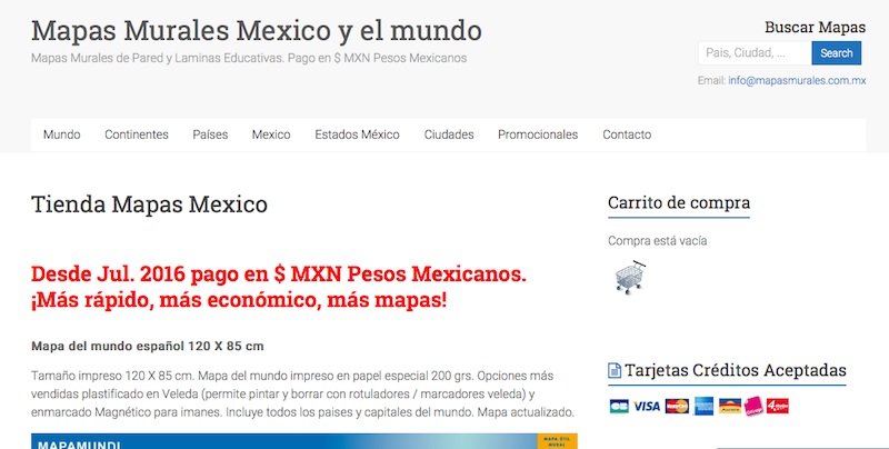 Tienda Mapas Mexico