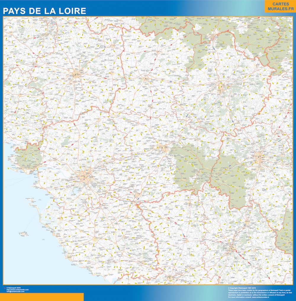 Mapa Region Pays de la Loire