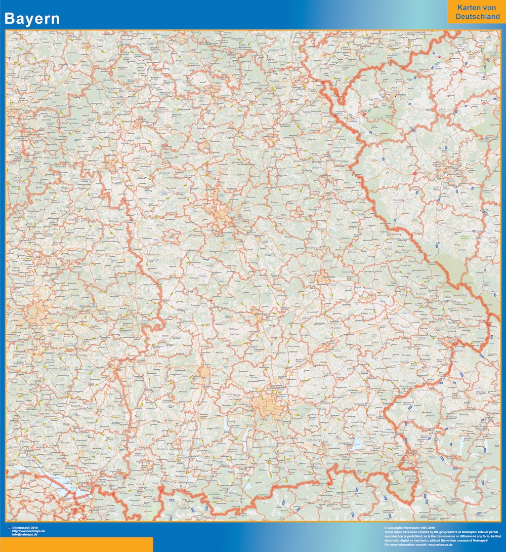 Baviera Lander mapa