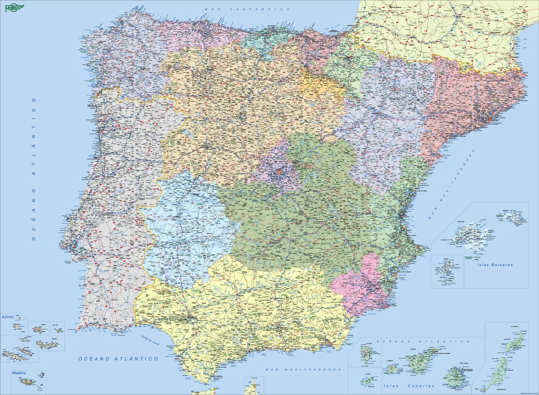 Mapa Espana carreteras