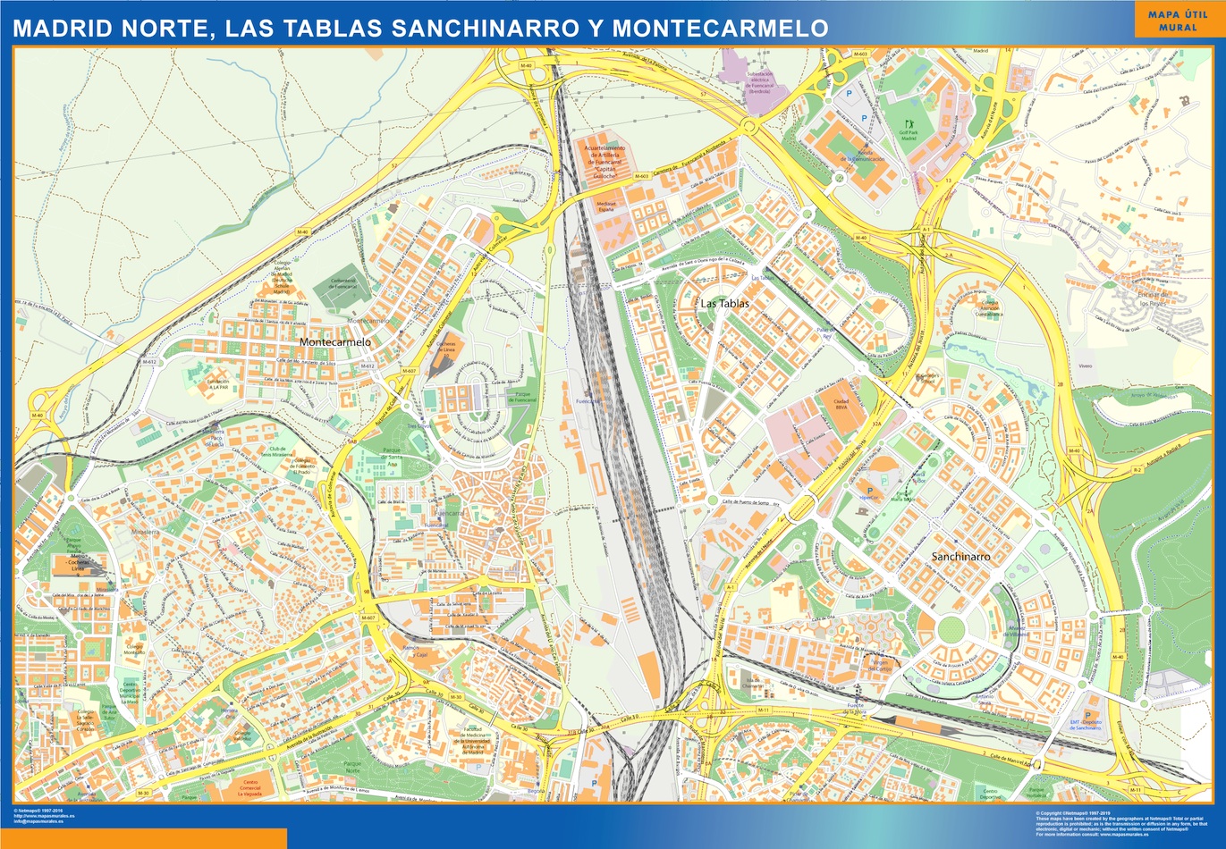 Mapa Madrid Norte