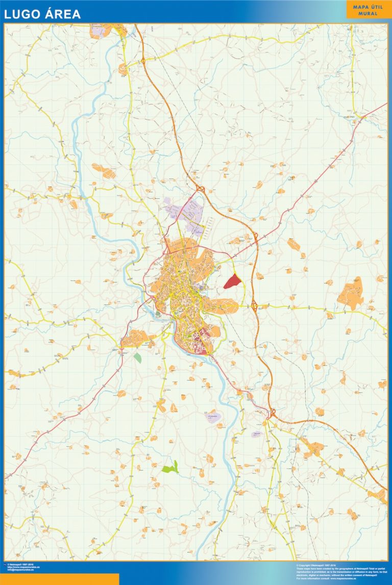 Localidades De Lugo Mapas Murales De España Y El Mundo 7428