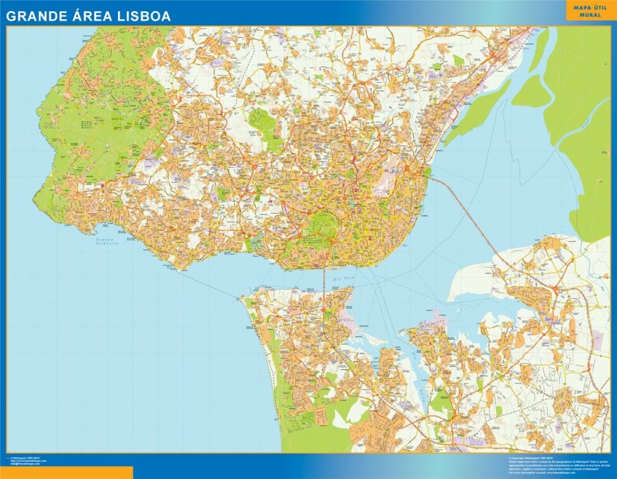 Mapa Da Grande Lisboa 8764